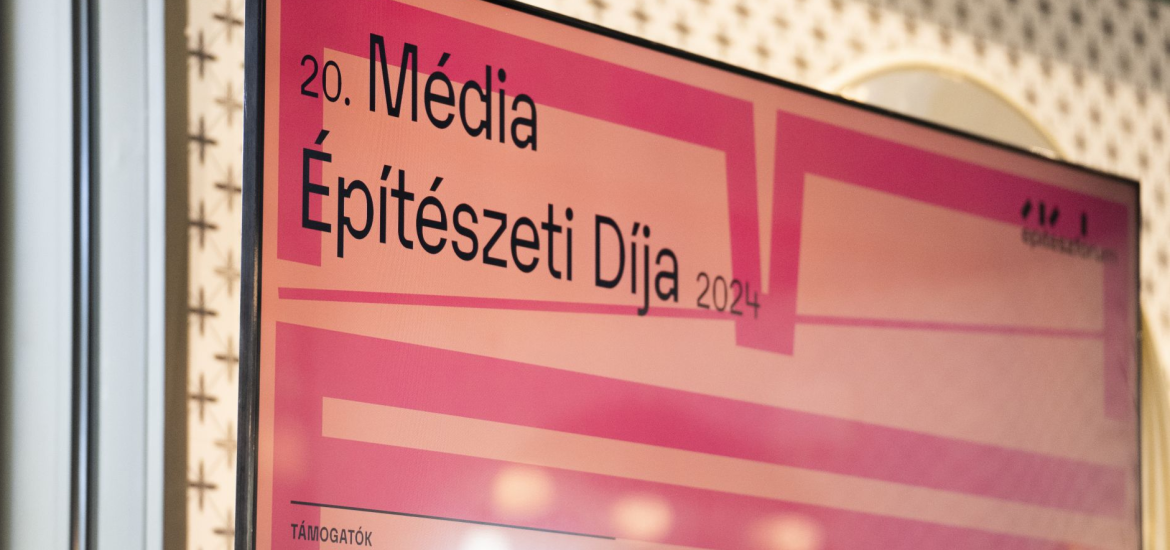monitor 20. média építészeti díja szöveggel