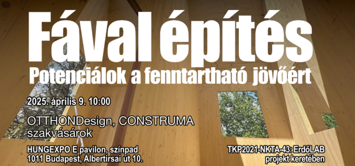 plakát fával építés szöveggel