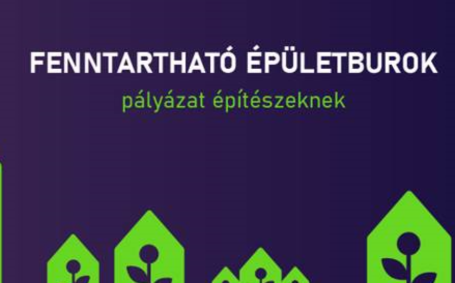 Fenntartható épületburok felirat