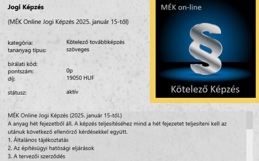 Jogi képzés