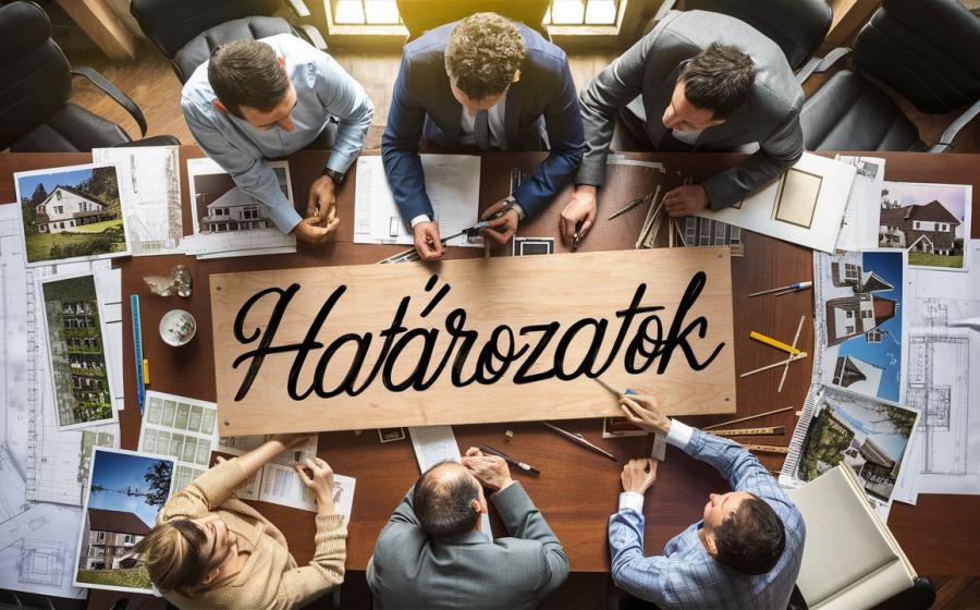 Határozatok felirat