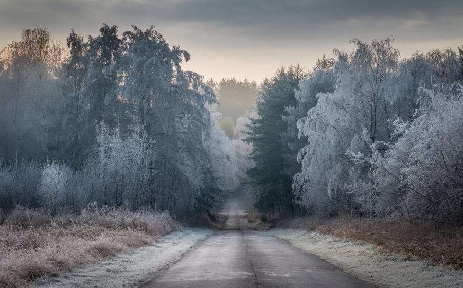 deres erdő magányos úttal